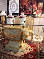 Luxe set barok tafels: eettafel / eethoek met 4 stoelen /, 4 tot 6 stoelen, Ophalen of Verzenden, Zo goed als nieuw