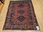 Vintage handgeknoopt perzisch tapijt shiraz 210x160