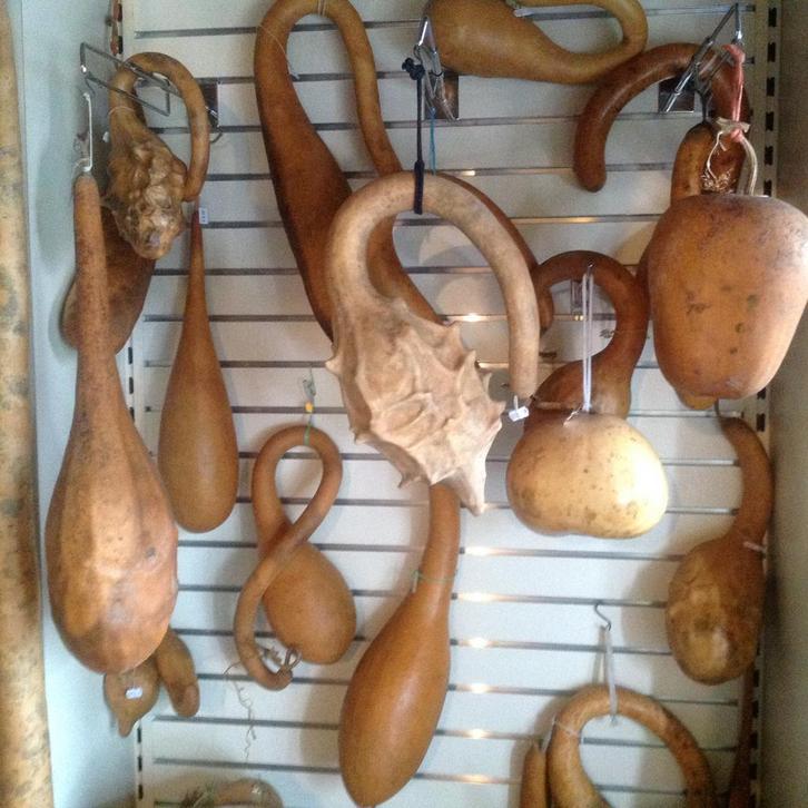 Te koop gedroogde kalebassen, Tuin en Terras, Tuinwanddecoratie, Zo goed als nieuw, Ophalen of Verzenden