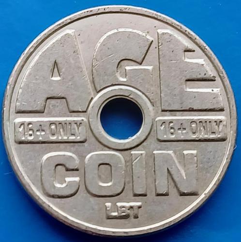 Age Coin LBT - Sigaretten Vending Token LBT, Postzegels en Munten, Penningen en Medailles, Overige materialen, Nederland, Verzenden