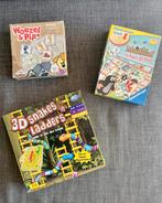 3x kinderspellen: slangen + ladders | memory | zoekspel, Ophalen of Verzenden, Zo goed als nieuw