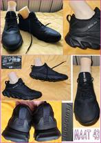 ECCO zwarte leren sneakers maat 43 zgan, Ecco, Zwart, Ophalen of Verzenden, Sneakers of Gympen