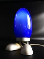 Blauwe Fjorton lamp, Gebruikt, Modern vintage design, Ophalen of Verzenden, Glas
