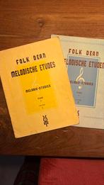 Bladmuziek piano Folk Dean deel 1 & 2, Muziek en Instrumenten, Bladmuziek, Ophalen of Verzenden, Gebruikt, Les of Cursus, Piano