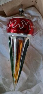 oude kerstbal~pegel~"ijsje"~lotje oude kerst, Diversen, Ophalen of Verzenden, Gebruikt