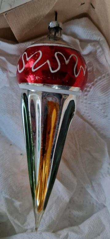 oude kerstbal~pegel~"ijsje"~lotje oude kerst beschikbaar voor biedingen