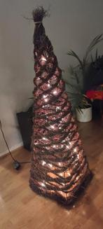 Rieten kerstversiering met sfeerverlichting, Ophalen of Verzenden, Zo goed als nieuw, Minder dan 100 cm, Kerstmis