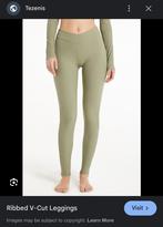 Groene geribbelde V-cut leggings Tezenis, Legging, Maat 36/38 (S), Tezenis, Ophalen of Verzenden