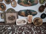 4 oude franse kartonnen bruidssuiker doopsuiker doosjes, Antiek en Kunst, Curiosa en Brocante, Ophalen of Verzenden