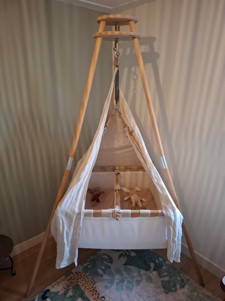 Hush Craddle Tweelingbed - Wieg voor Tweelingen, Kinderen en Baby's, Babywiegjes en Ledikanten, Ophalen of Verzenden, Zo goed als nieuw