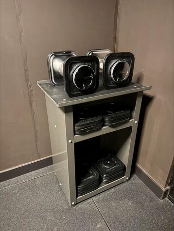 Ironmaster Dumbbells 34kg (incl rack) beschikbaar voor biedingen