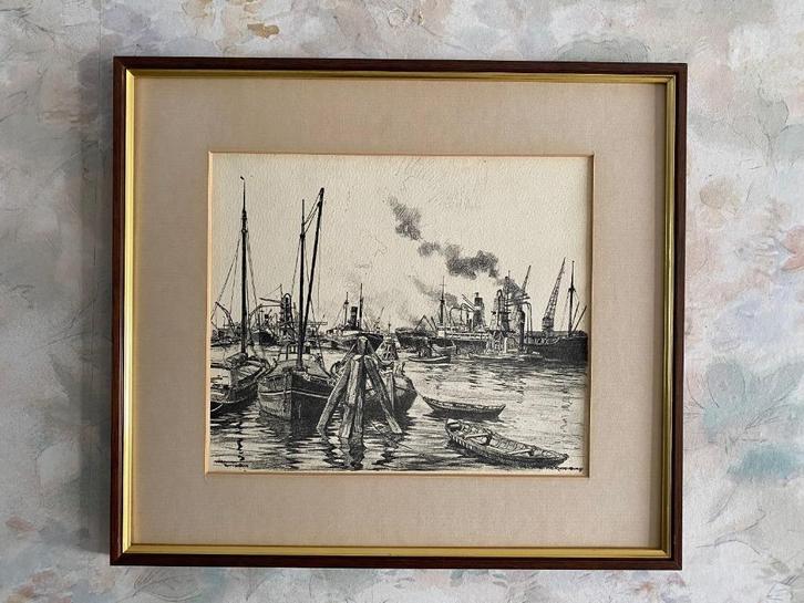 H.E.   Roodenburg    .    1895  -  1987, Antiek en Kunst, Kunst | Litho's en Zeefdrukken, Ophalen of Verzenden