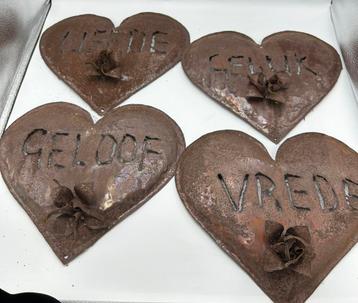 Decoratie Deco hartvormen roest voor in tuin & huis. beschikbaar voor biedingen