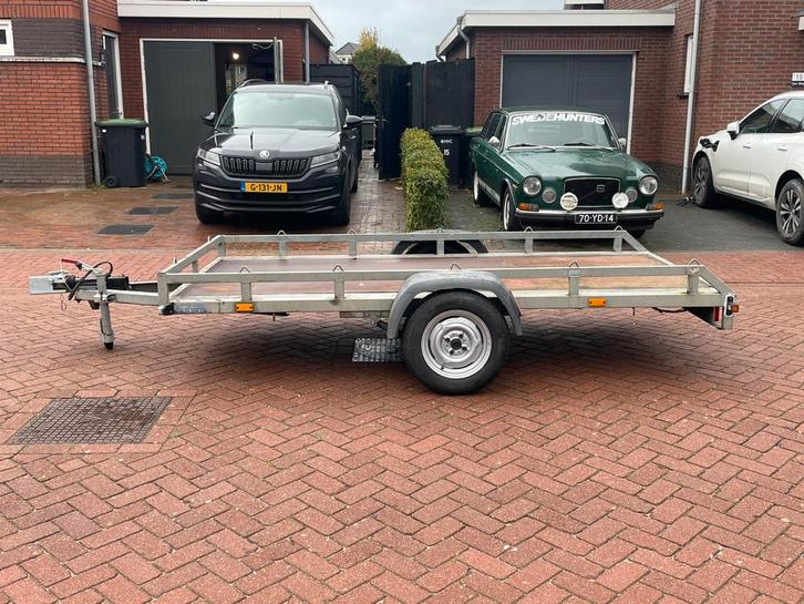 Multitransporter / motortrailer 750kg geremd B rijbewijs, Auto diversen, Aanhangers en Bagagewagens, Gebruikt, Ophalen