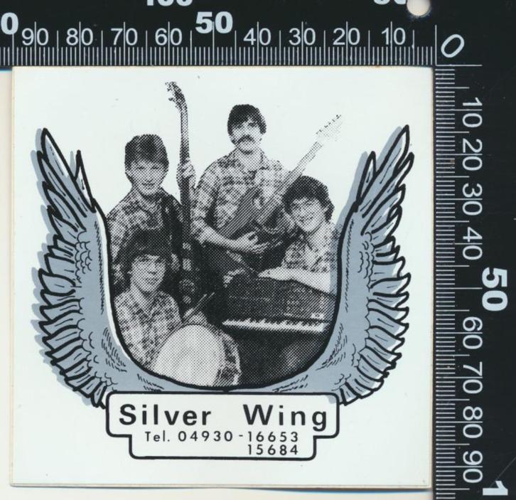 Sticker: Silver Wing, Verzamelen, Stickers, Zo goed als nieuw, Bedrijf of Vereniging, Ophalen of Verzenden