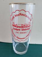 vintage oud bierglas, De Engel, Schaluinen, cafe, restaurant, Ophalen of Verzenden, Gebruikt, Bierglas