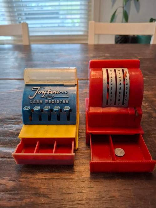 2 Vintage Speelgoed Kassa's - Toytown, Antiek en Kunst, Antiek | Speelgoed, Ophalen of Verzenden