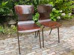 2 palissander stoelen stoel vintage retro Obo Eromes, Ophalen, Gebruikt, Twee, Bruin