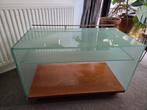 Glazen tv of audio meubel, Ophalen, Gebruikt, 50 tot 100 cm, Glas