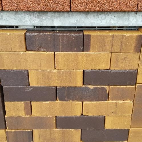 gebakken klinker zwart geel, Tuin en Terras, Tegels en Klinkers, Nieuw, Klinkers, Beton, 10 m² of meer, Ophalen of Verzenden