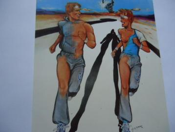 sticker oud CRUMS JEANS Strip pop art retro vintage mode mer beschikbaar voor biedingen