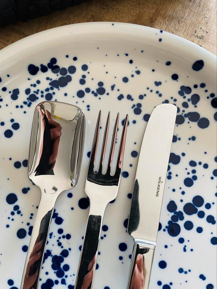 WILKENS & SÖHNE 6 Pers. Design DIVO Bestekset, Huis en Inrichting, Keuken | Bestek, Zo goed als nieuw, Rvs of Chroom, Ophalen of Verzenden