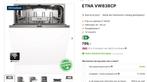 € 600 Etna vaatwasser VW838CP Spotprijs  beste koop Nieuw, Witgoed en Apparatuur, Minder dan 85 cm, Voorspoelprogramma, Minder dan 10 liter