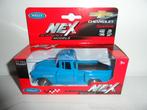 Welly - 1955 Chevrolet Stepside Pickup (blauw) 1:36, Ophalen of Verzenden, Nieuw, Auto
