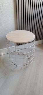 Bijzettafeltje, Huis en Inrichting, Tafels | Bijzettafels, Ophalen, Rond, Minder dan 55 cm, 45 tot 60 cm