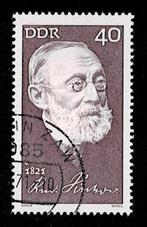 postzegel 1397 DDR Rudolf Virchow, Postzegels en Munten, Ophalen of Verzenden, DDR, Gestempeld