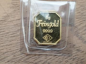 5 gram goudbaartje kan als hanger gedragen worden (G) beschikbaar voor biedingen