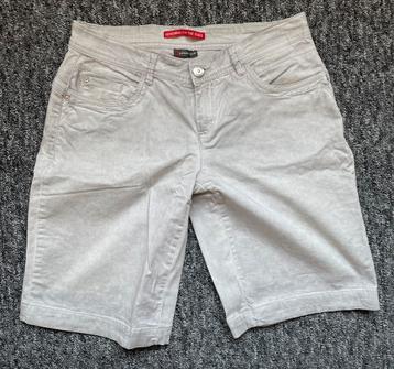 Street one dames korte broek maat 36 lichtgrijs/beige beschikbaar voor biedingen