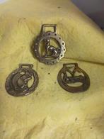 14218) 3stuks HORSE BRASS  messing, Antiek en Kunst, Ophalen of Verzenden