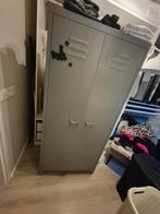Grijze Lockerkast Leipzig - ZGAN, Met hangruimte, Zo goed als nieuw, Metaal, 25 tot 50 cm