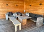 Loungeset steigerhouten, Tuin en Terras, Ophalen of Verzenden, Gebruikt, Steigerhout, Bank