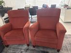 Twee comfortabele fauteuils, Huis en Inrichting, Fauteuils, Ophalen, Gebruikt, Hout, 75 tot 100 cm