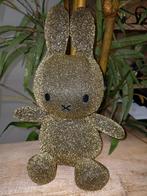 Nijntje miffy. Goud glitter. Dick bruna. 25 cm, Konijn, Ophalen of Verzenden, Zo goed als nieuw