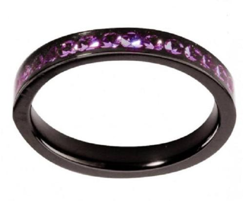 Melano style ring  (Pink Amethist)- Size: 19mm-, Sieraden, Tassen en Uiterlijk, Ringen, Nieuw, Dame of Heer, 19 tot 20, Paars