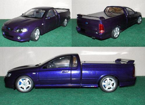 1/18 Ford BA Falcon XR8 Ute - Biante Phantom Purple, Hobby en Vrije tijd, Modelauto's | 1:18, Nieuw, Ophalen of Verzenden