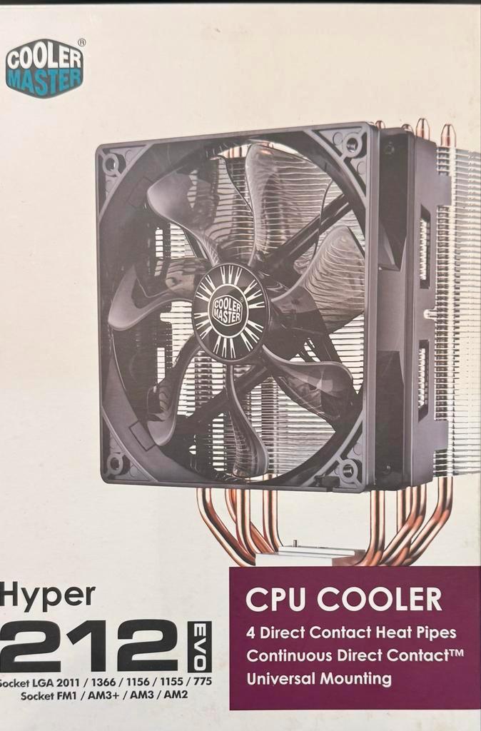 Cooler Master Hyper 212 EVO CPU Koeler, Computers en Software, Computerkoelers, Nieuw, Luchtkoeling, Ophalen of Verzenden