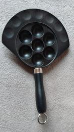Lichtgewicht poffertjespan gietaluminium - voor op camping, Ophalen of Verzenden, Zo goed als nieuw, Koekenpan of Braadpan