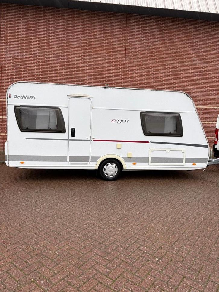 Dethleffs C'Go 475 Fransbed rondzit 2015, Caravans en Kamperen, Caravans, Particulier, tot en met 4, 1000 - 1250 kg, Rondzit, Dethleffs