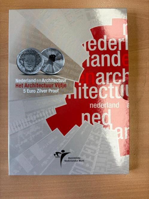 Vijfje proof in blister: Architectuur, Manhattan en Japan, Postzegels en Munten, Munten | Nederland, Euro's, Koningin Beatrix