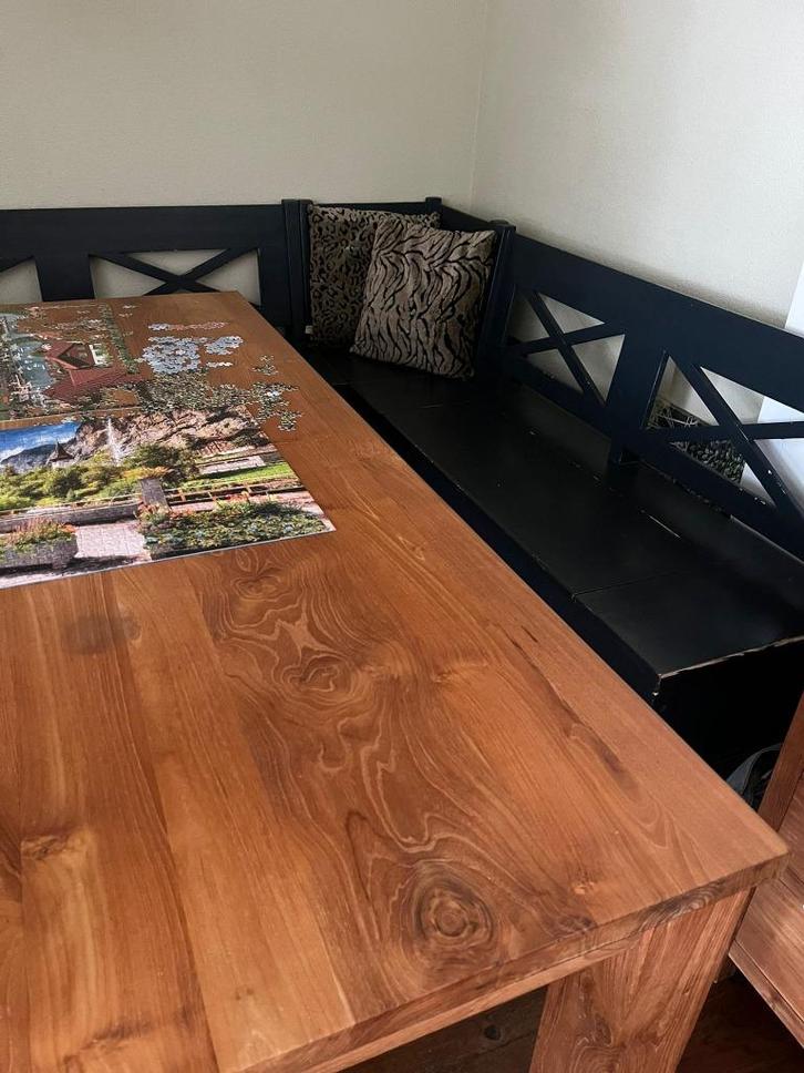 Prachtige teakhouten eettafel, Huis en Inrichting, Tafels | Eettafels, Zo goed als nieuw, 50 tot 100 cm, 150 tot 200 cm, Vijf personen of meer