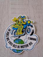 sticker BOVAG ik voel me vrij als ik motor rij, Verzamelen, Stickers, Ophalen of Verzenden, Zo goed als nieuw, Bedrijf of Vereniging