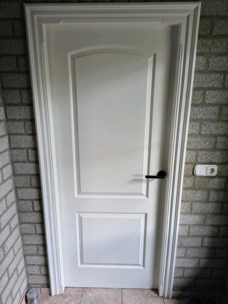 Massieve Hardhouten Binnendeuren - 11 Stuks, Doe-het-zelf en Verbouw, Deuren en Horren, Zo goed als nieuw, Binnendeur, 200 tot 215 cm