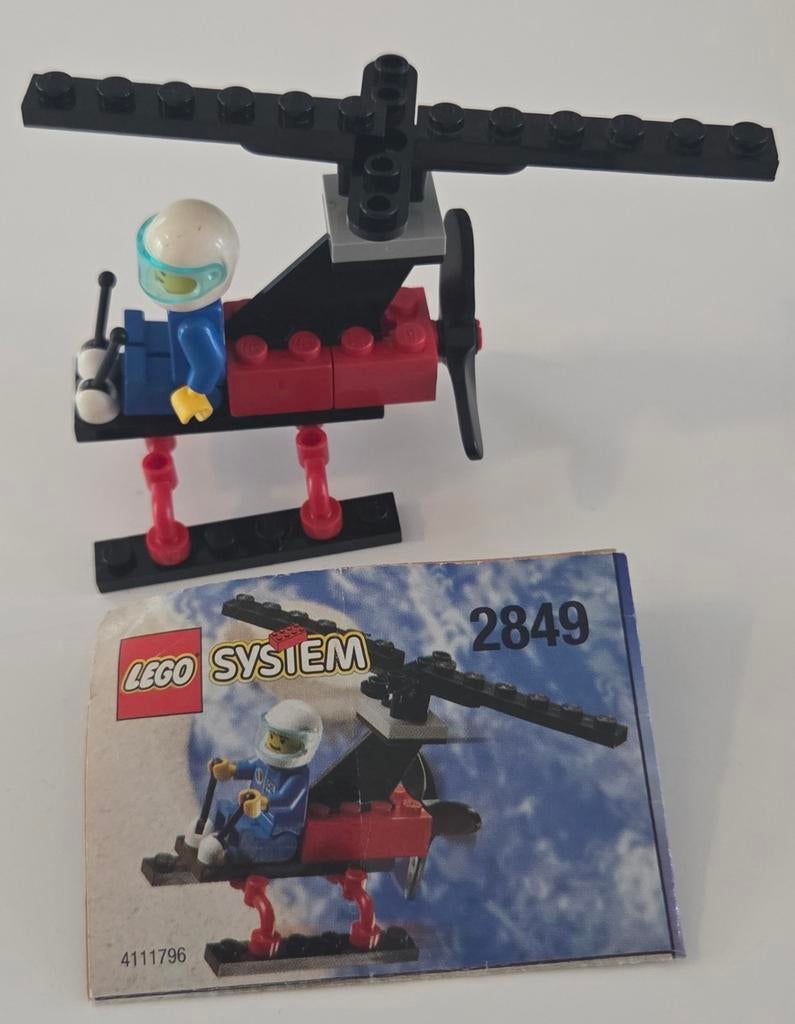 Lego System 2849 Helikopter Compleet, Ophalen of Verzenden, Zo goed als nieuw, Complete set, Lego