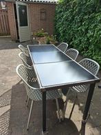 Tuinset, Tuin en Terras, Tuinsets en Loungesets, Ophalen, Kunststof, 6 zitplaatsen, Zo goed als nieuw