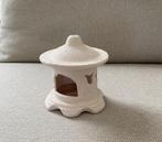waxinelicht Chinese Japanse Pagode, Riviera Maison, mandje, Overige materialen, Ophalen of Verzenden, Zo goed als nieuw, Crème