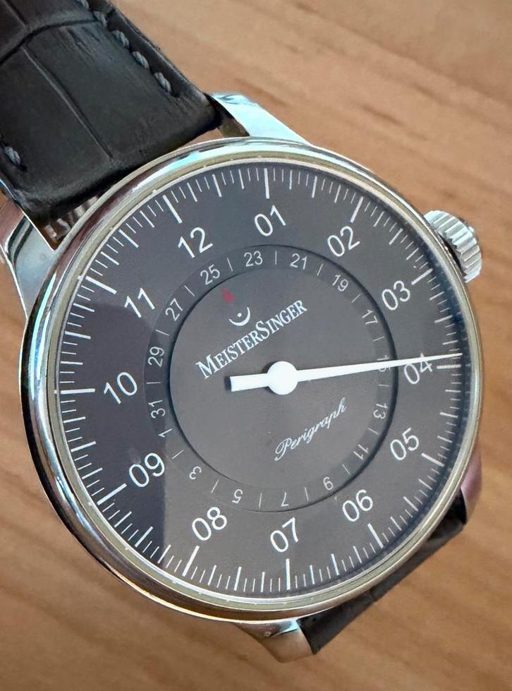 Meistersinger Perigraph AM1007, Sieraden, Tassen en Uiterlijk, Horloges | Heren, Zo goed als nieuw, Polshorloge, Overige merken